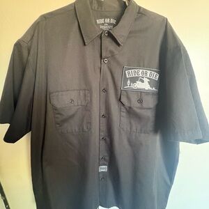 Ride or Die Men's Short-Sleeve Shirt - Black